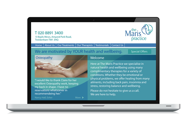 The Maris Practice - Website Design 01